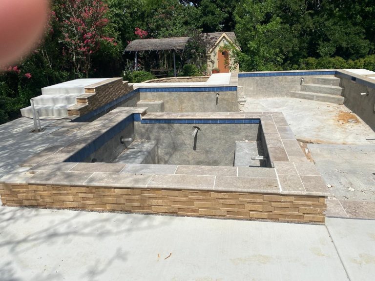 New pool coping and tile_