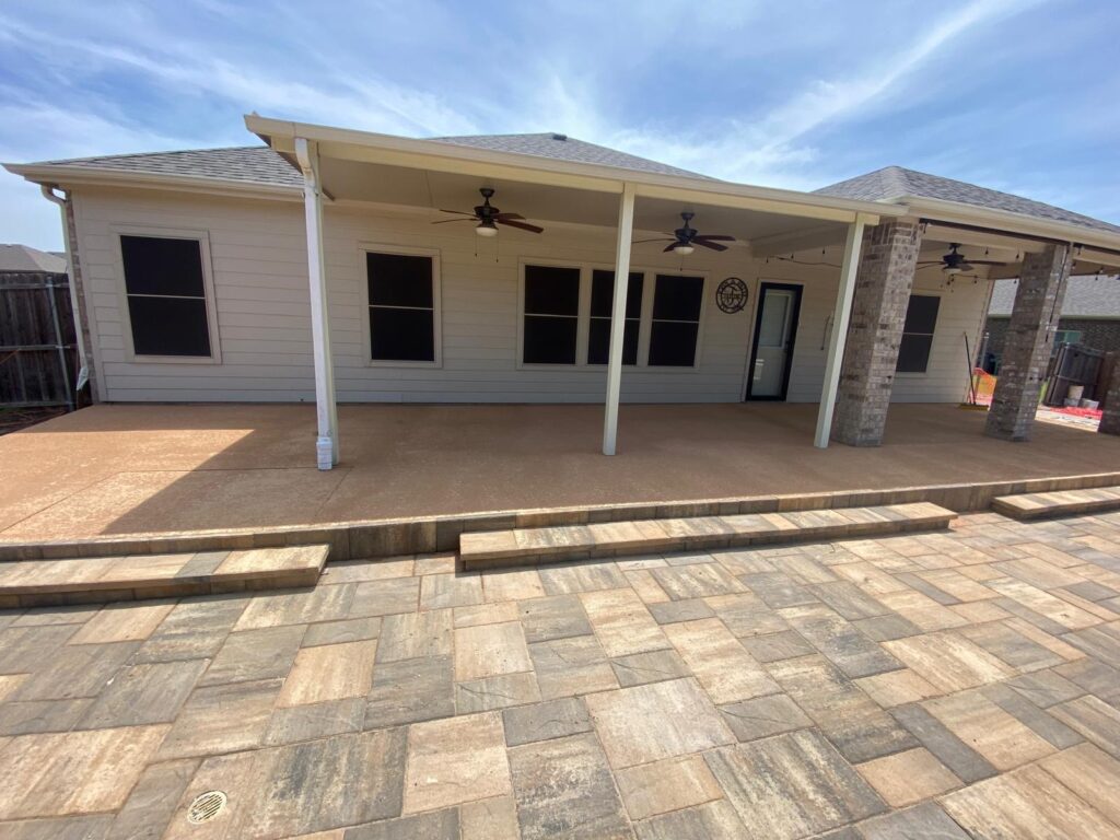 stamped concrete patio