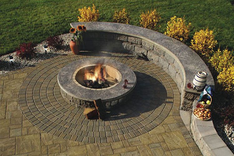 fire pits and seating walls