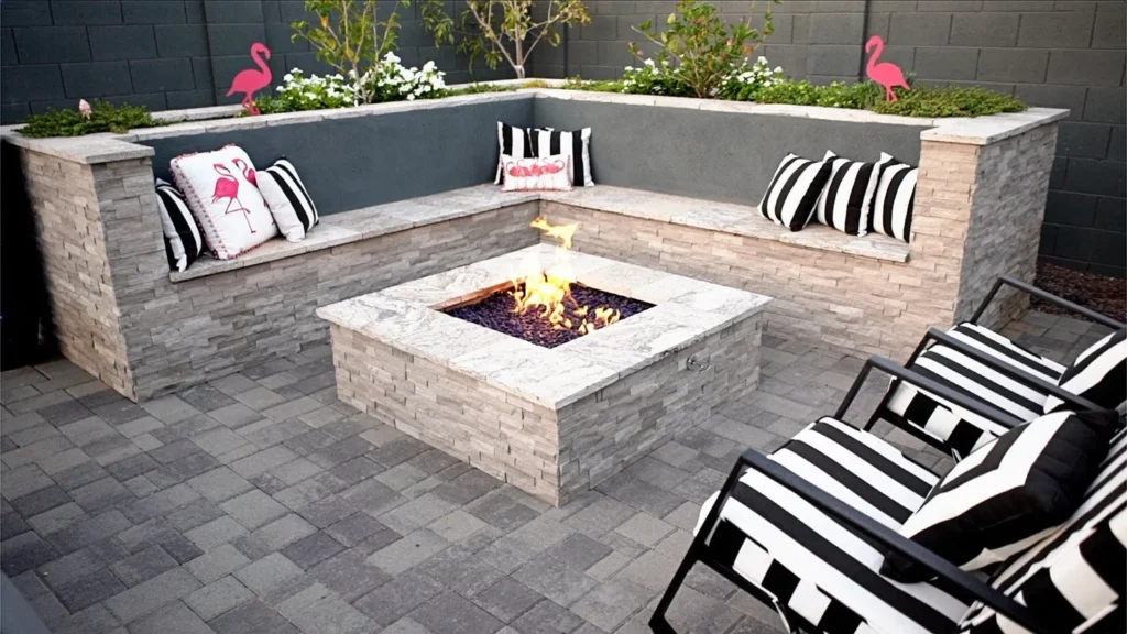 fire pits and seating walls