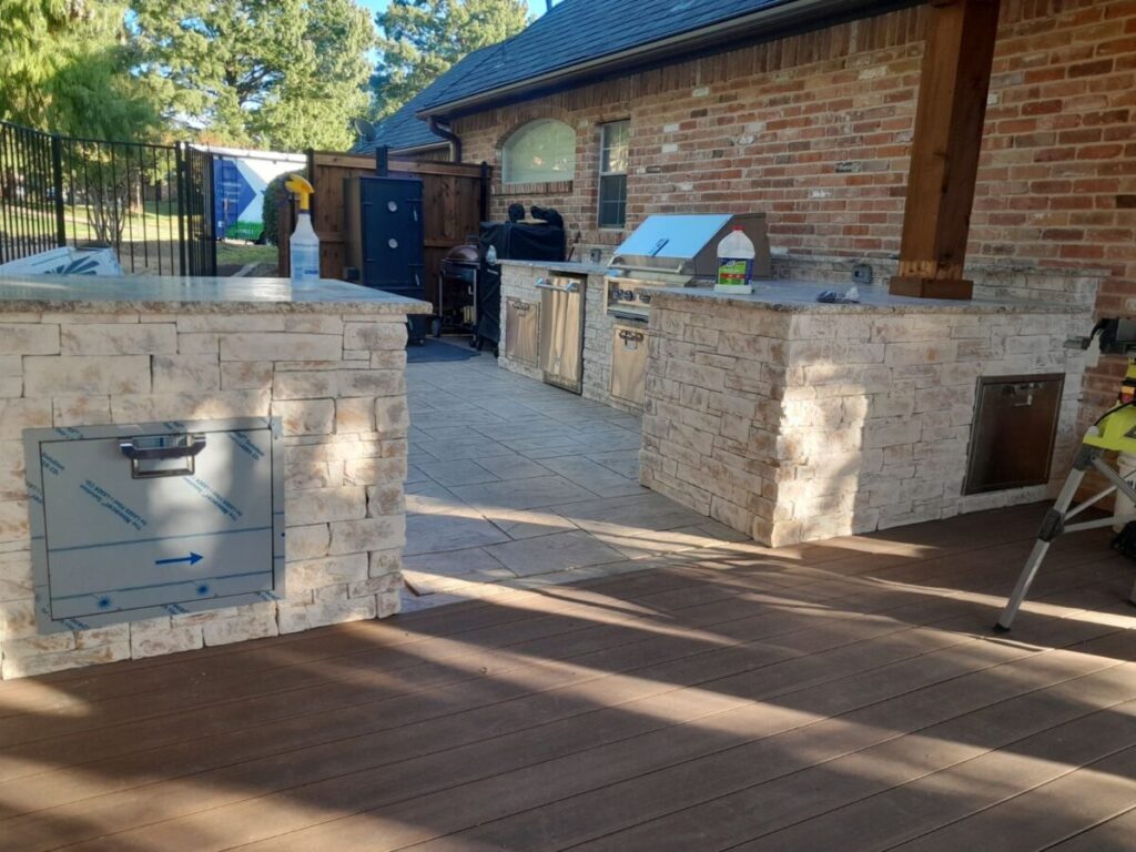 outdoor kitchen